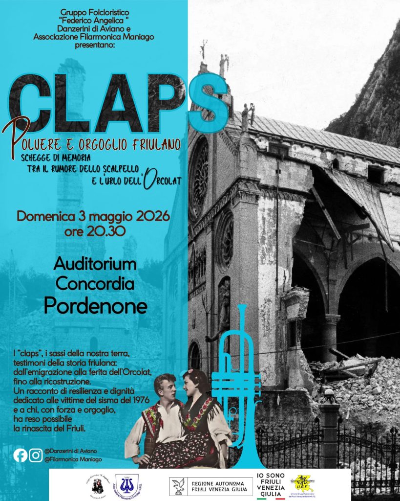 Foto: 3 Maggio – “Claps, polvere e orgoglio friulano” – Teatro Concordia – Pordenone